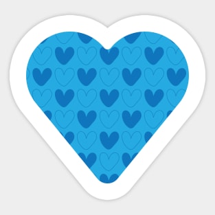 heart pattern, love design Sticker